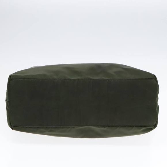 PRADA Hand Bag Nylon Green Clear Silver Auth 88240 - Picture 5 of 16